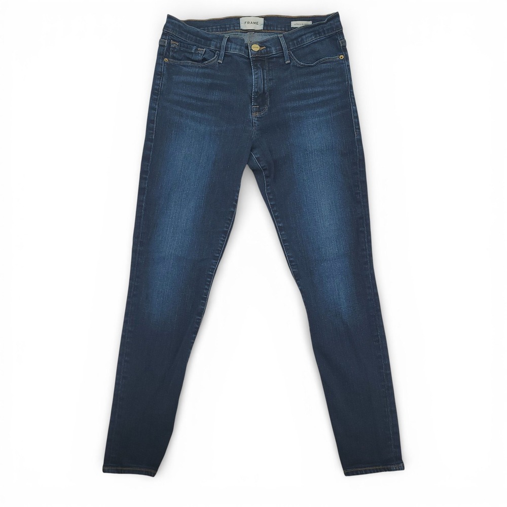 Frame Jeans Women 29 Le‎ Skinny de Jeanne Dark Wash Stretch Denim Wellington